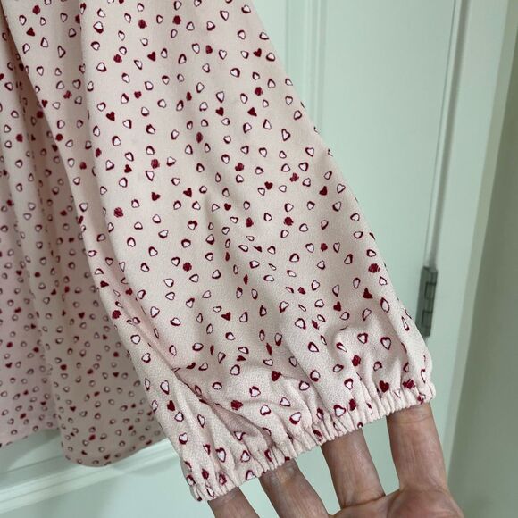 NWT Adrianna Papell Moss Crepe Ruffle Neck top size Large - Picture 6 of 7